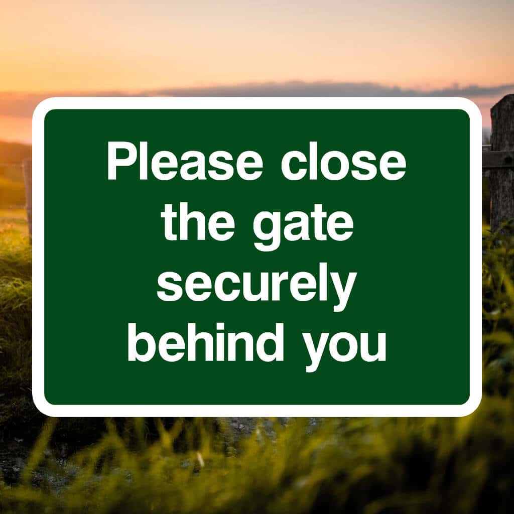 Close The Gate Behind You Sign - The Safety Sheep Store