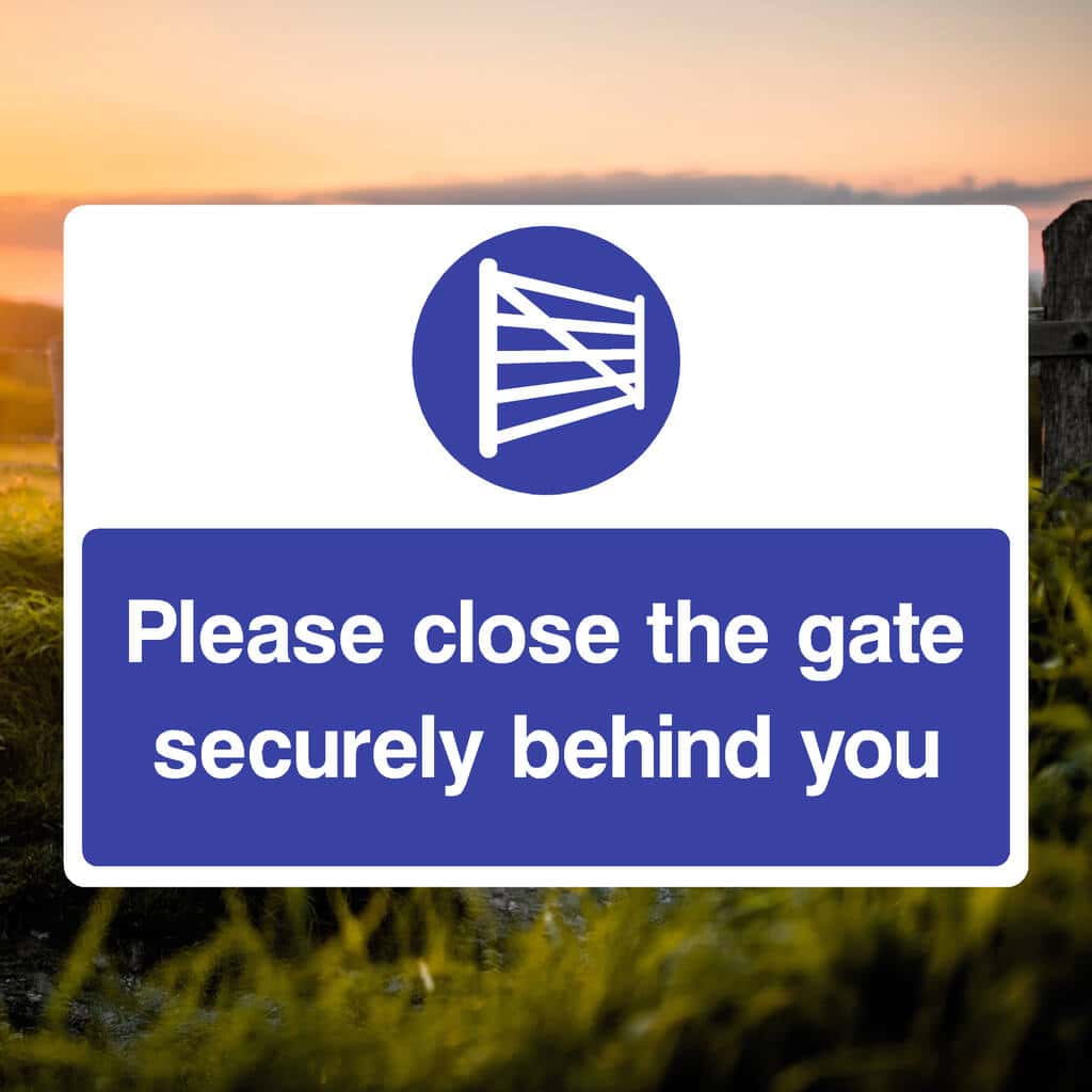 Close The Gate Sign - The Safety Sheep Store