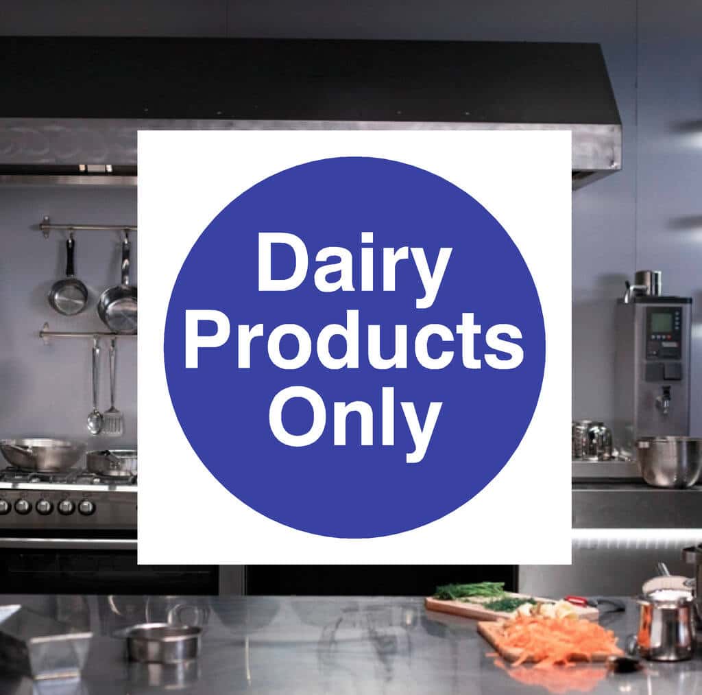 Dairy Products Only Sign - The Safety Sheep Store