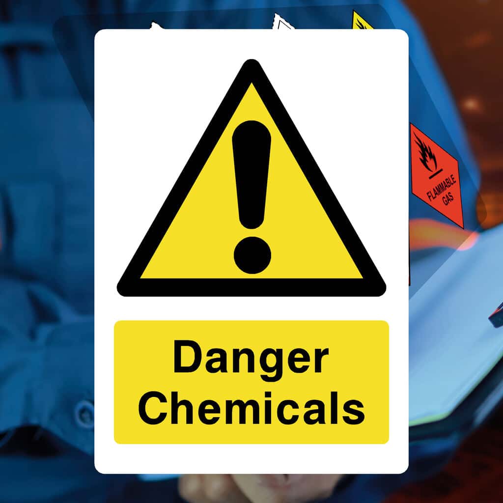 Danger Chemicals Sign - The Safety Sheep Store