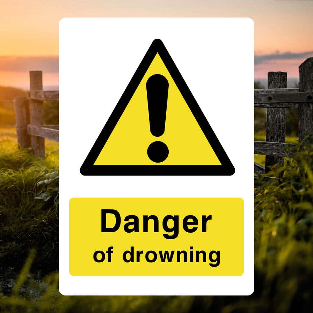 Danger Of Drowning Sign - The Safety Sheep Store
