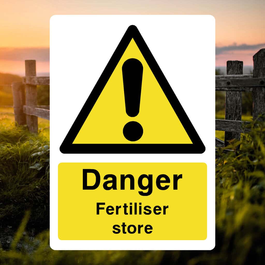Fertiliser Store Sign - The Safety Sheep Store
