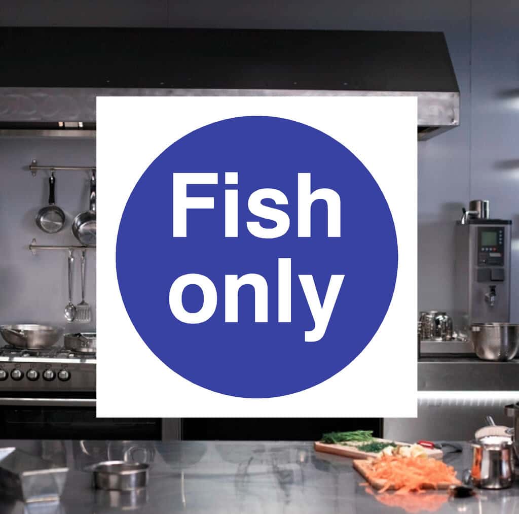 Fish Only Sign - The Safety Sheep Store