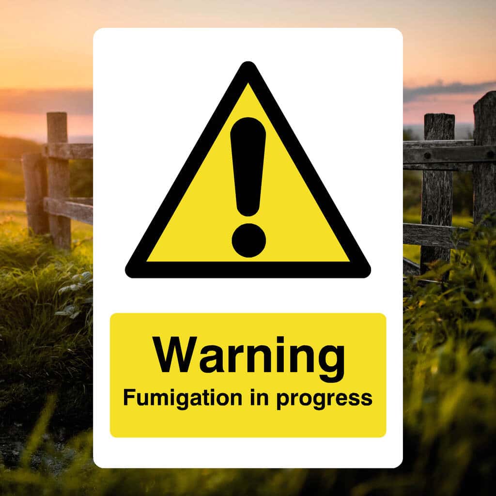 Fumigation In Progress Sign - The Safety Sheep Store