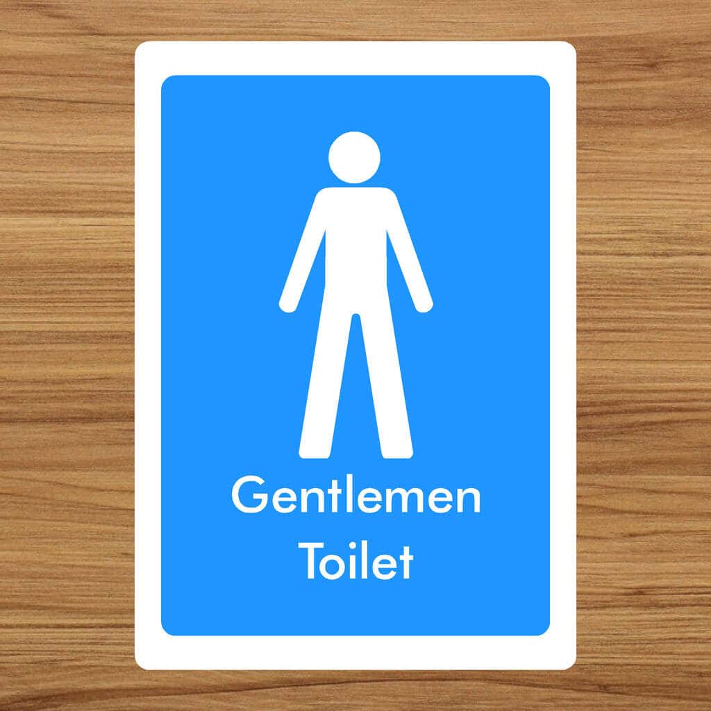 Gentlemen Toilet Sign - The Safety Sheep Store