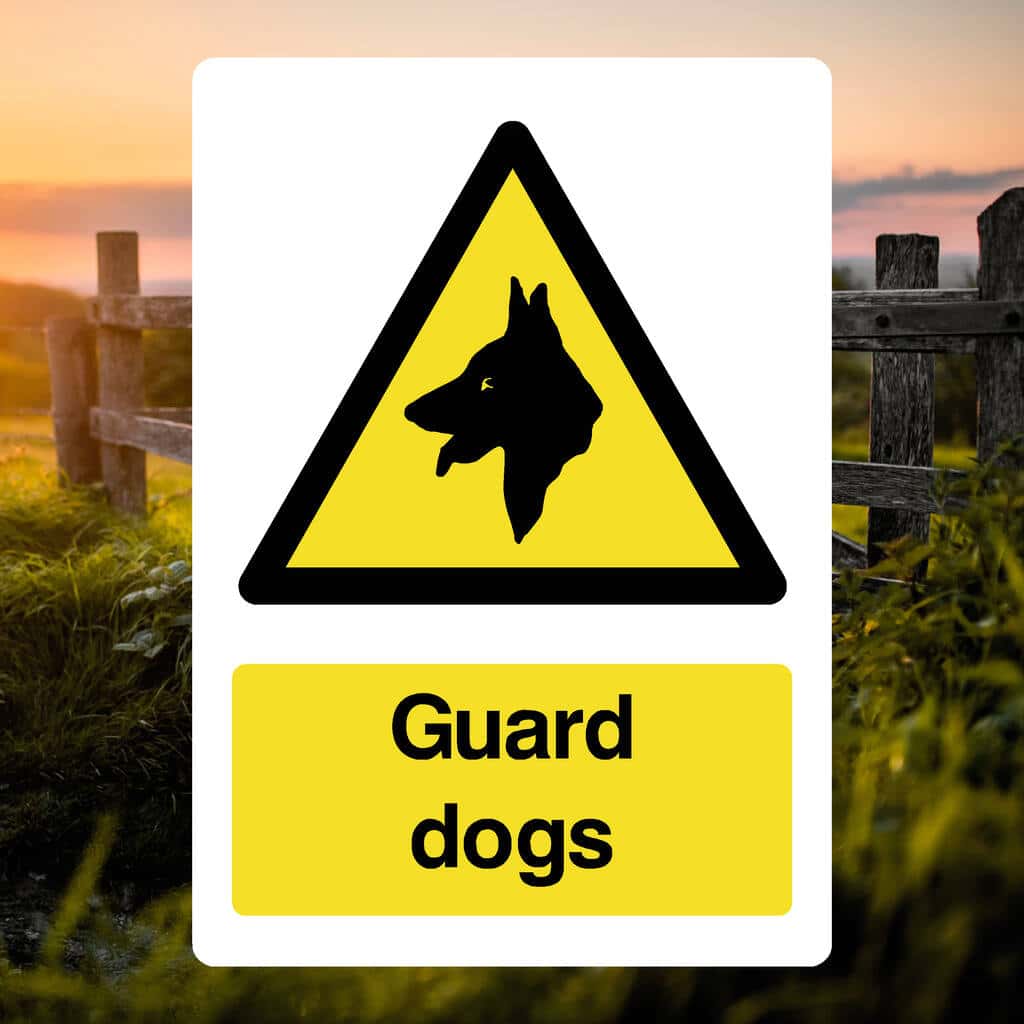 Guard Dogs Sign - The Safety Sheep Store