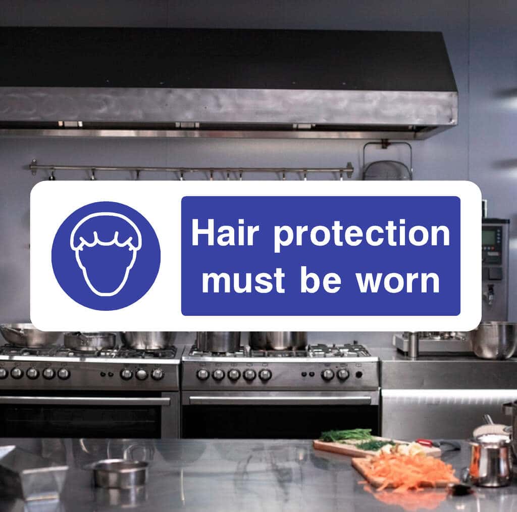 Hair Protection Must Be Worn Sign - The Safety Sheep Store