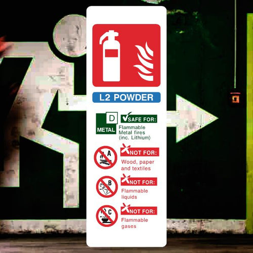 L2 Powder Fire Extinguisher Sign – Fire Safety Signage UK – The Safety ...