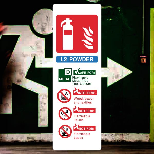 L2 Powder Fire Extinguisher Sign-The Safety Sheep Store
