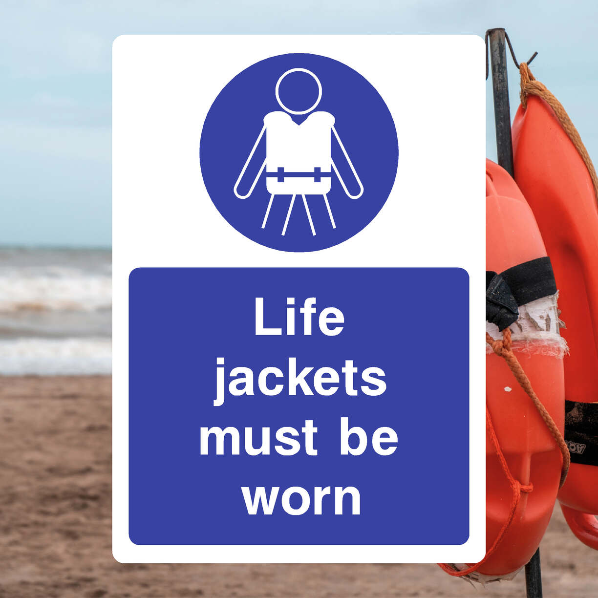 Life Jackets Must Be Worn Sign - The Safety Sheep Store