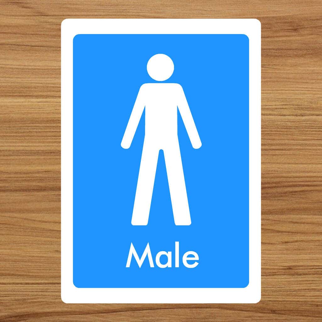 Male Toilet Sign - The Safety Sheep Store