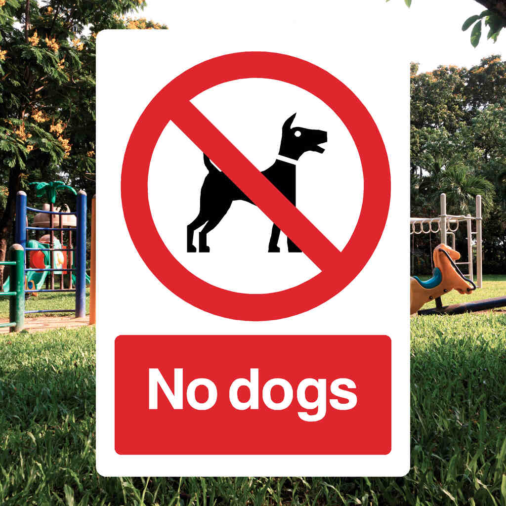 No Dogs Sign - The Safety Sheep Store