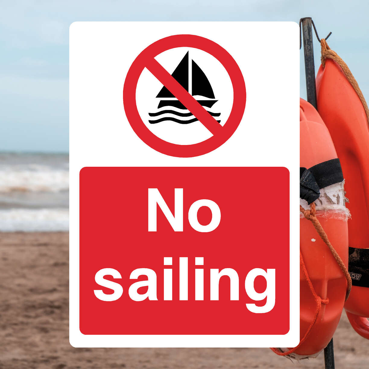 No Sailing Sign - The Safety Sheep Store