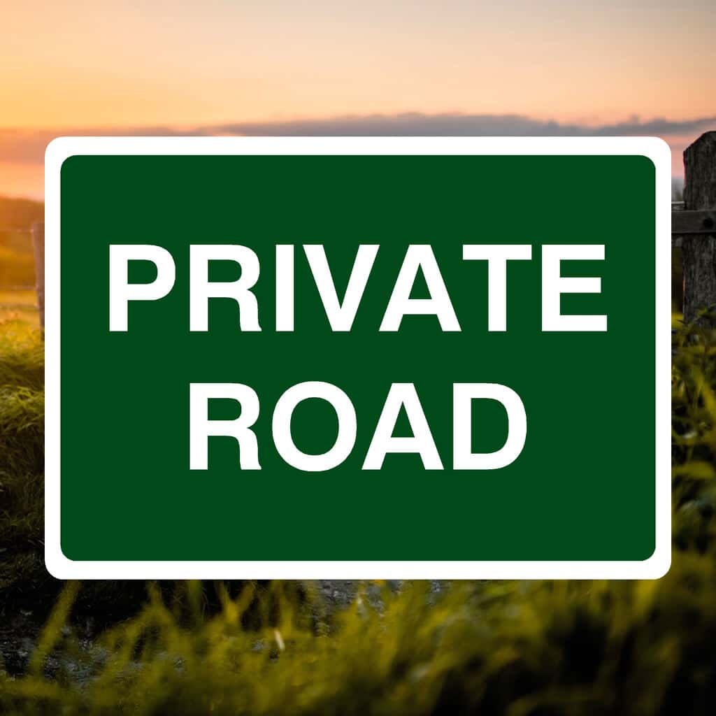 Private Road Sign - The Safety Sheep Store