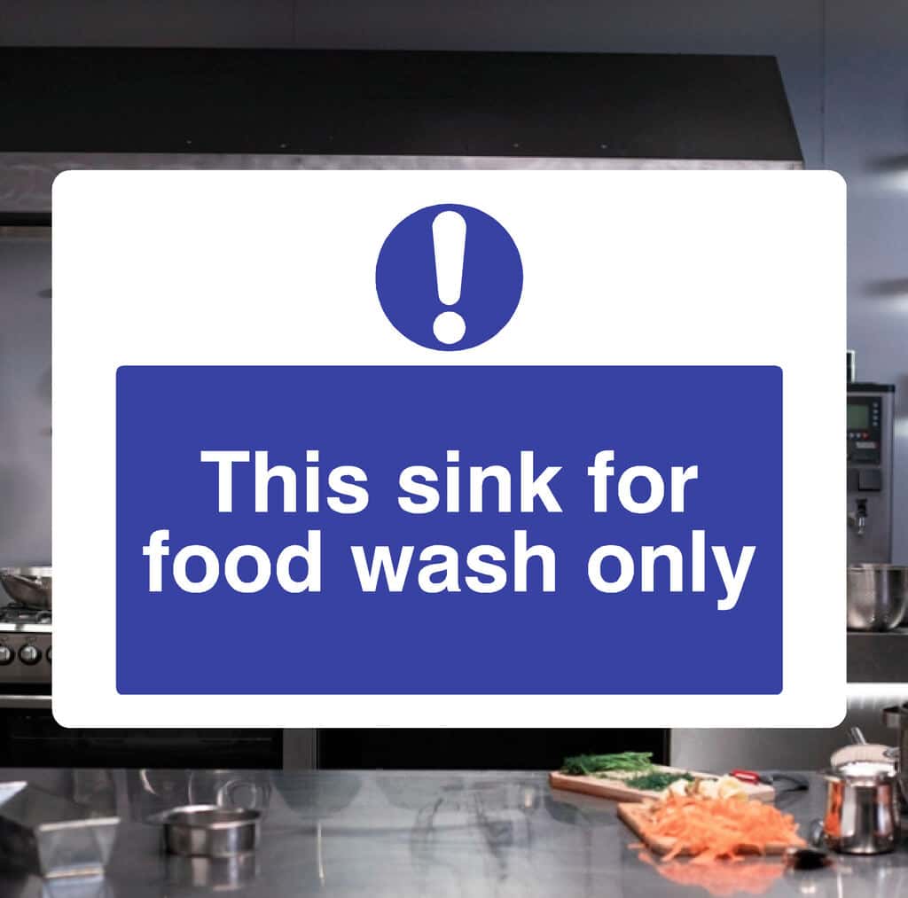 This Sink For Food Wash Only Sign - The Safety Sheep Store