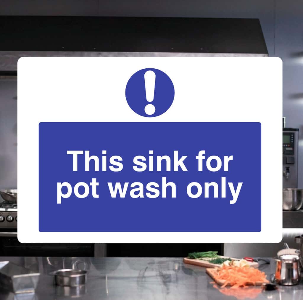 This Sink For Pot Wash Only Sign - The Safety Sheep Store