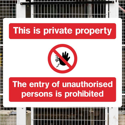 This is Private Property Sign - The Safety Sheep Store