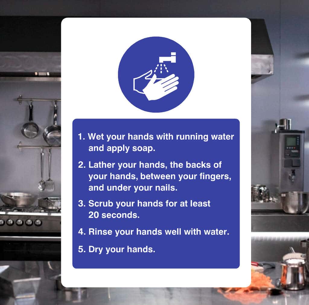 Washing Hands Instructions Sign - The Safety Sheep Store