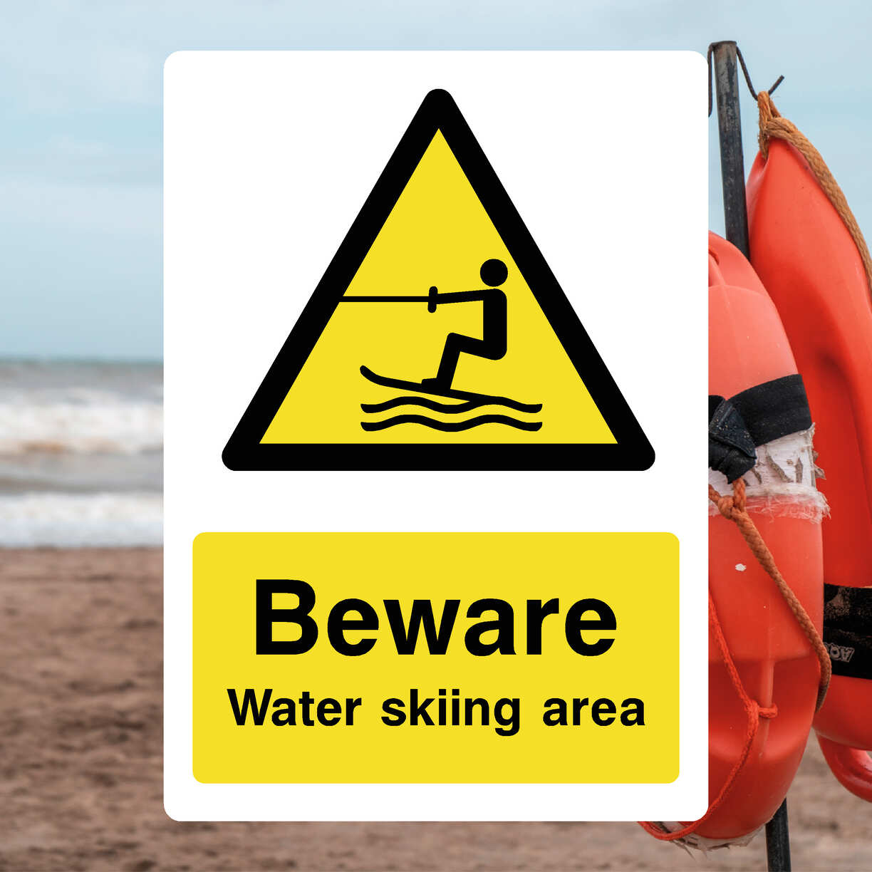 Water Skiing Area Sign - The Safety Sheep Store