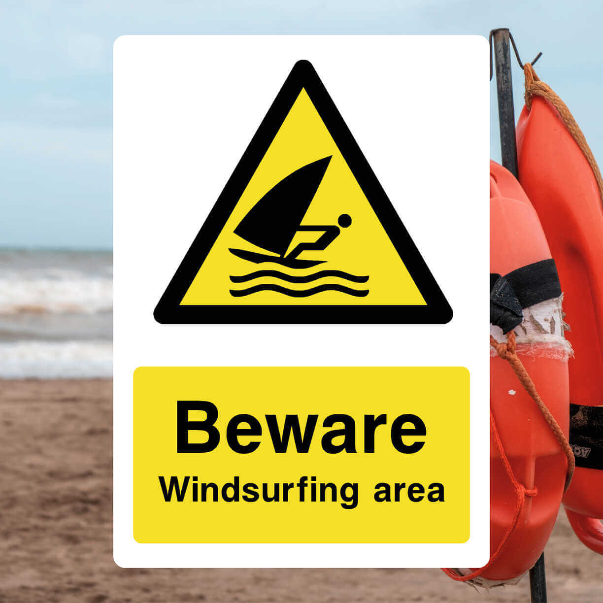 Windsurfing Area Sign - The Safety Sheep Store