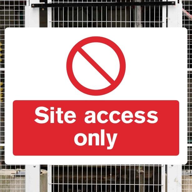 Site Access Only Sign - The Safety Signs Store