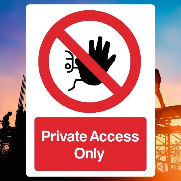 Private Access Only Sign - UK Safety Signs Store
