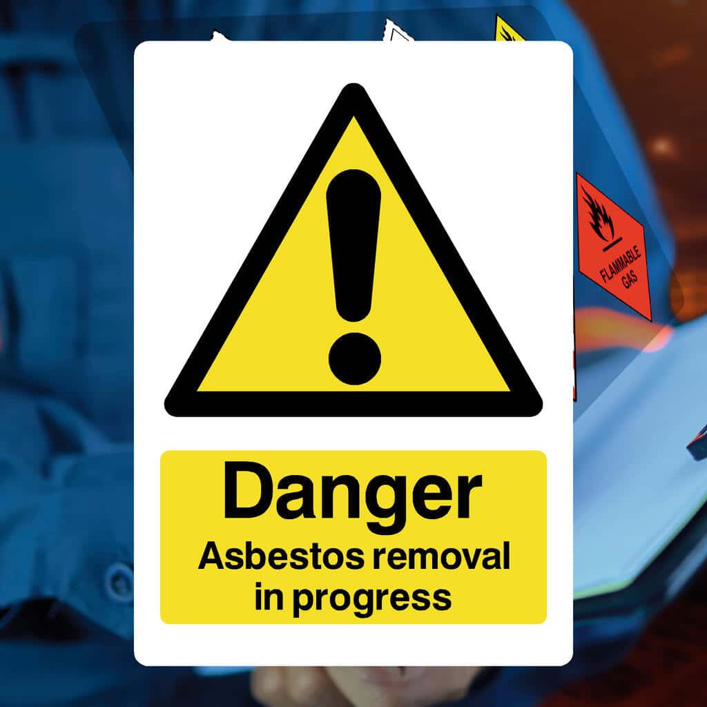 Asbestos Removal In Progress Sign-The Safety Sheep Store