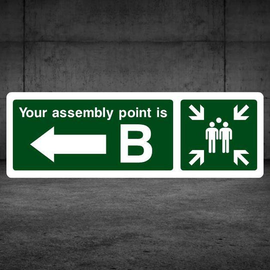 Assembly Point Signs – Safe Emergency Gathering Signs – The Safety ...