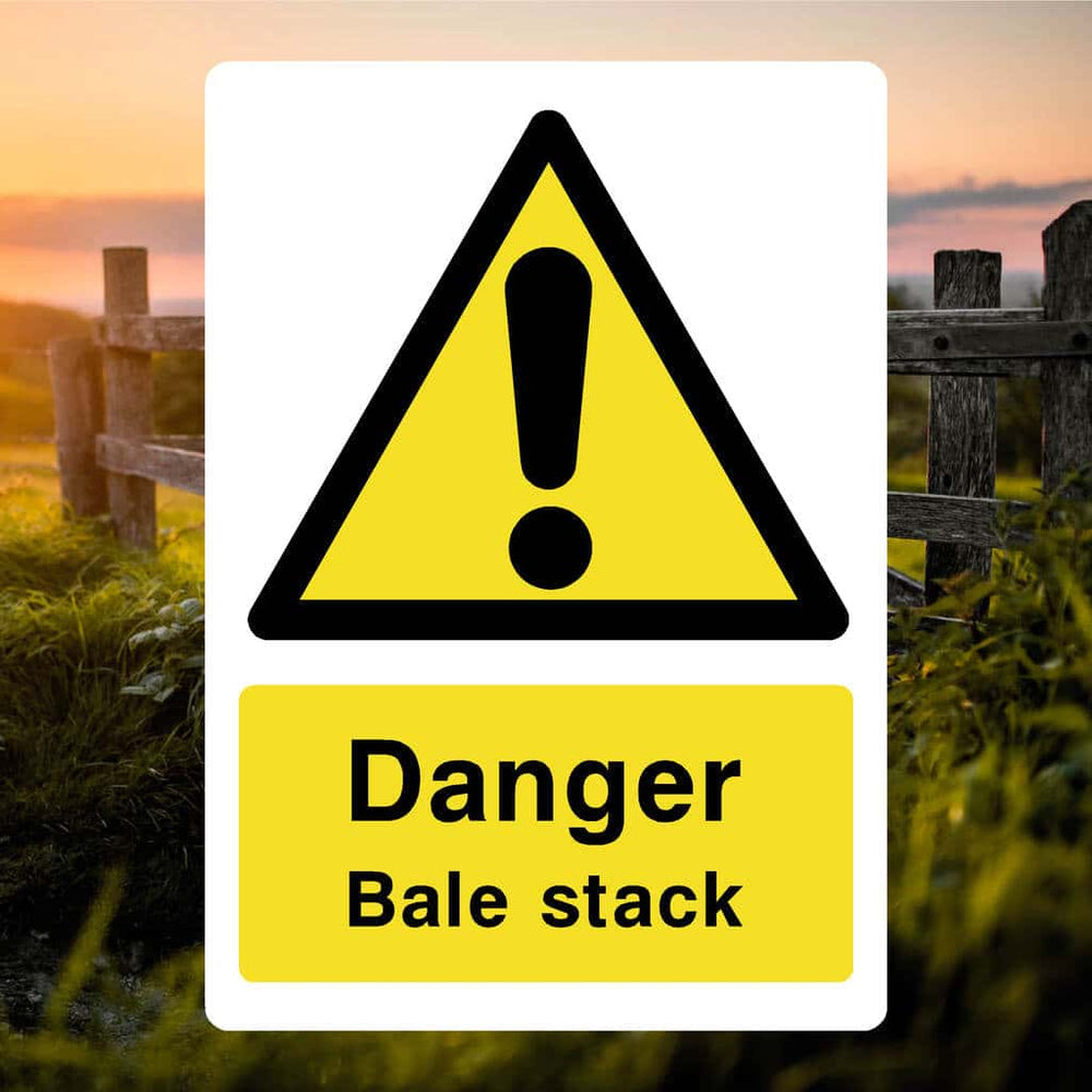 Bale Stack Warning Sign | Farm Safety Sign UK – The Safety Sheep Store