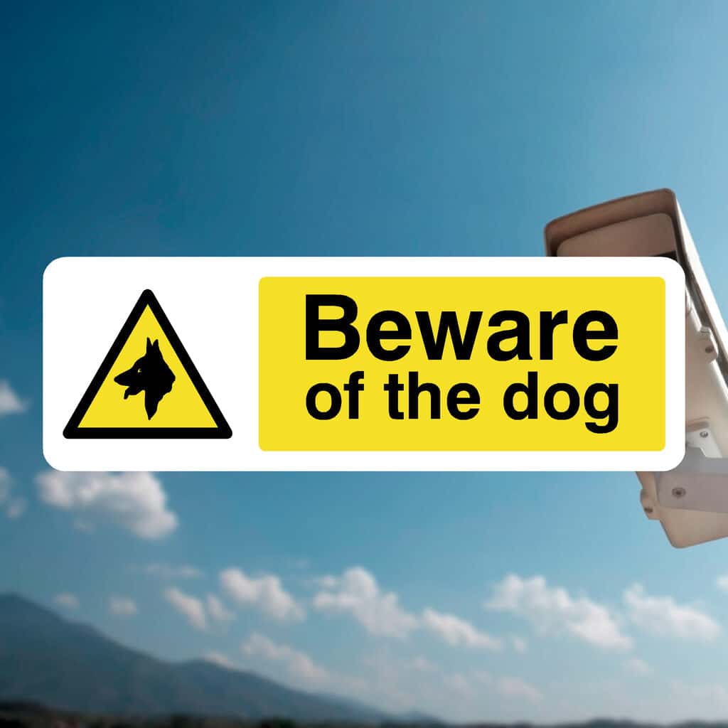 Beware Of The Dog Sign-The Safety Sheep Store