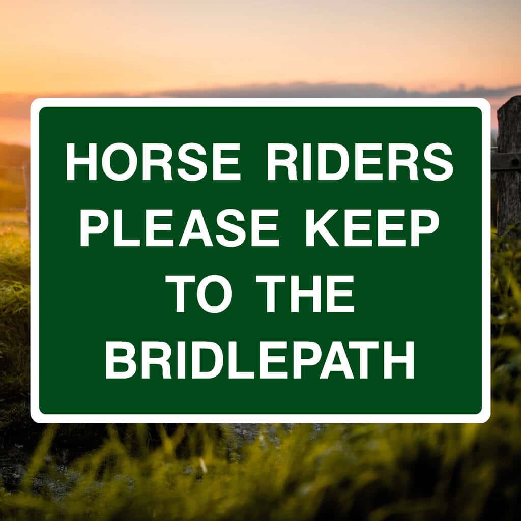 Bridlepath Safety Sign-The Safety Sheep Store