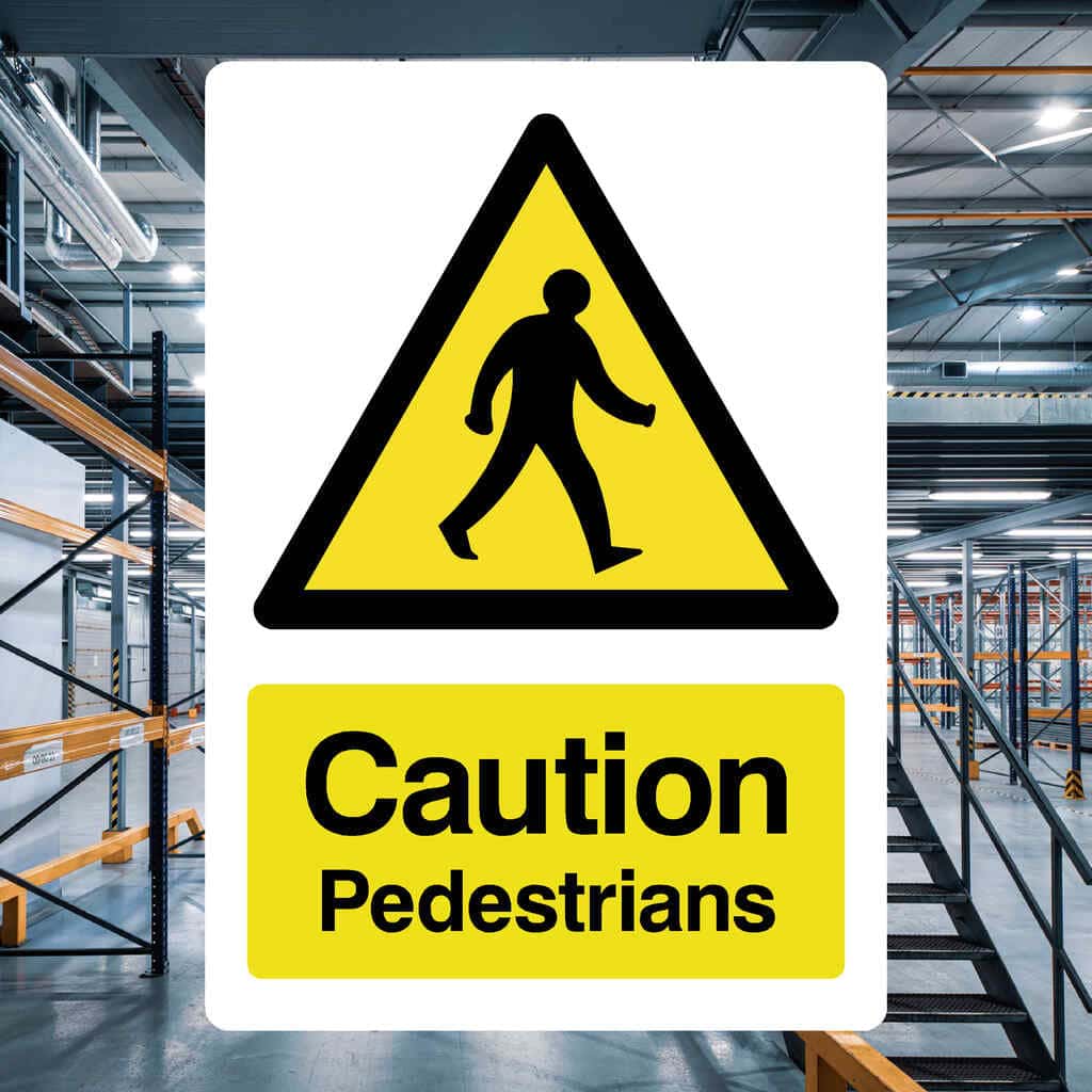 Caution Pedestrians Sign-The Safety Sheep Store