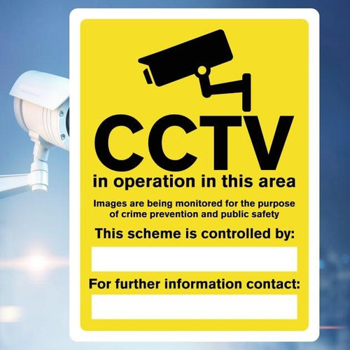 CCTV Operation Sign – Compliant Security Sign – The Safety Sheep Store
