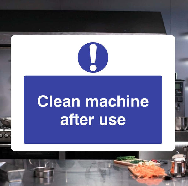 Clean Machine After Using Clean Machine After Use Sign – The Safety Sheep Store