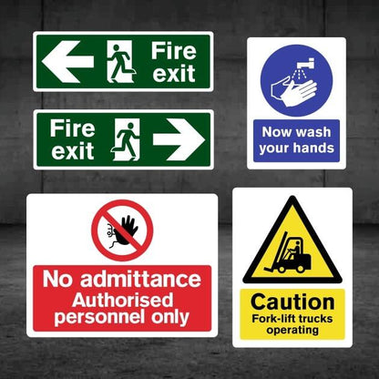 Construction Site Safety Signs 5 Pack - Pack B-The Safety Sheep Store