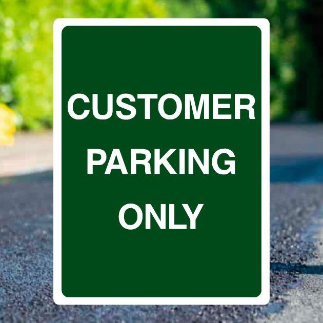 Customer Parking Only Sign v2-The Safety Sheep Store