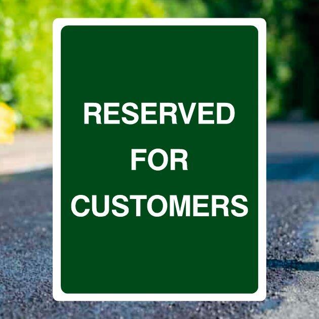 Customer Parking Sign v2-The Safety Sheep Store