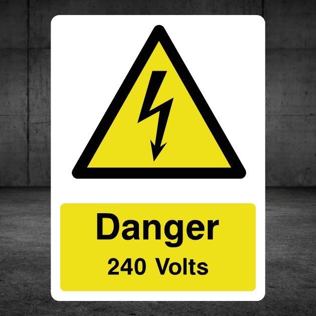 Danger 240 Volts Electrical Sign-The Safety Sheep Store