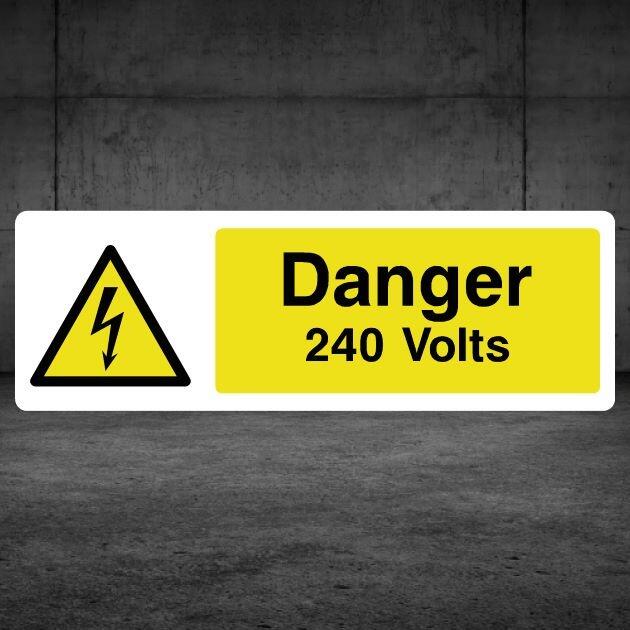 Danger 240 Volts Sign-The Safety Sheep Store