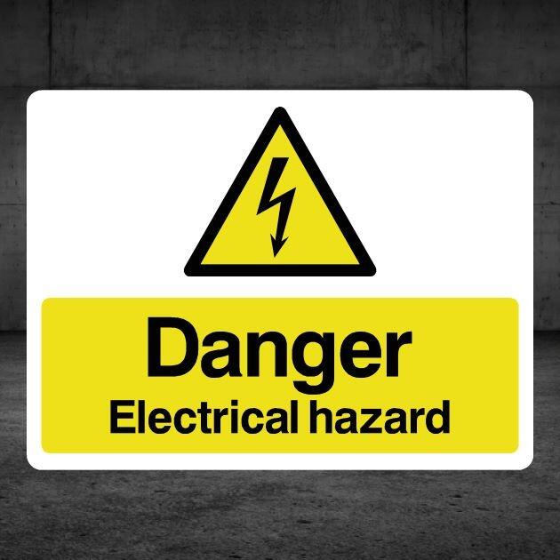 Danger Electrical Hazard Sign Landscape-The Safety Sheep Store