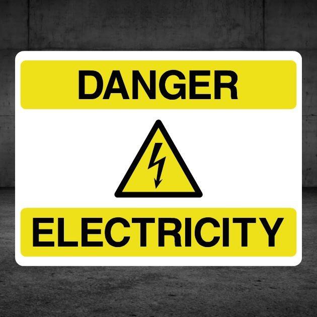 Danger Electricity Sign – Electrical Hazard Safety Sign UK – The Safety ...