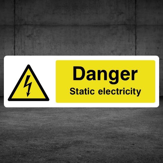 Danger Static Electricity Sign-The Safety Sheep Store