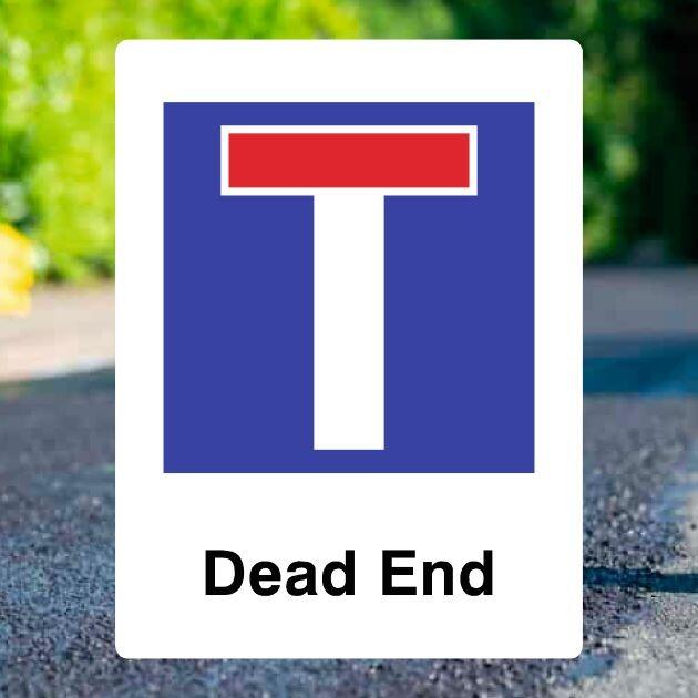 Dead End Road Sign-The Safety Sheep Store