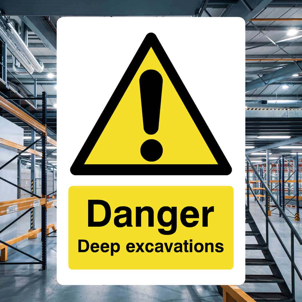 Deep Excavations Sign-The Safety Sheep Store