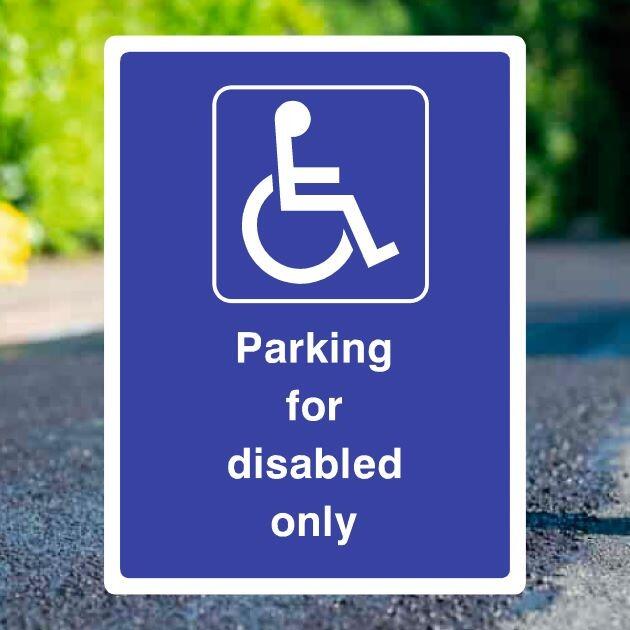 Disabled Parking Only Sign-The Safety Sheep Store