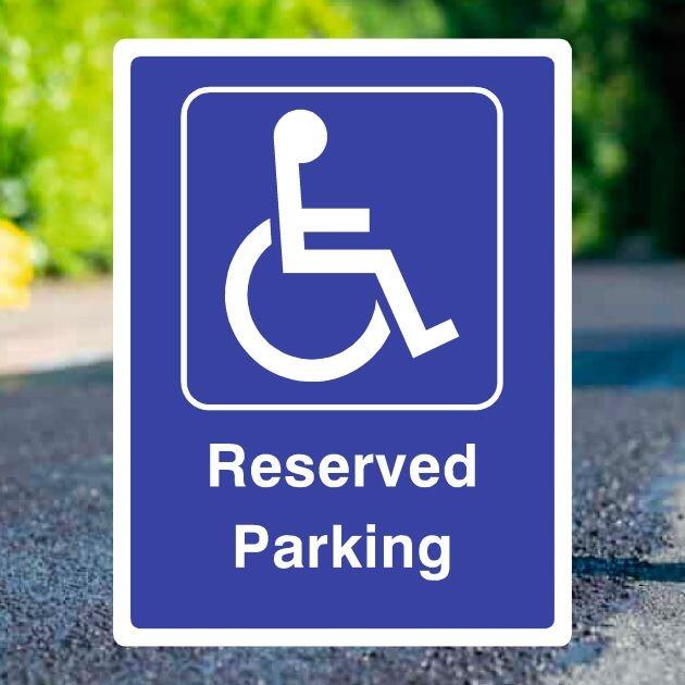 Disabled Reserved Parking Sign-The Safety Sheep Store
