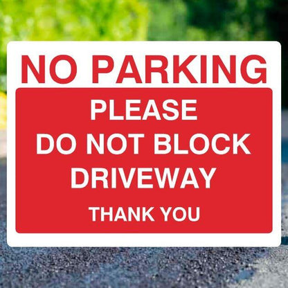Do Not Block Driveway Sign-The Safety Sheep Store