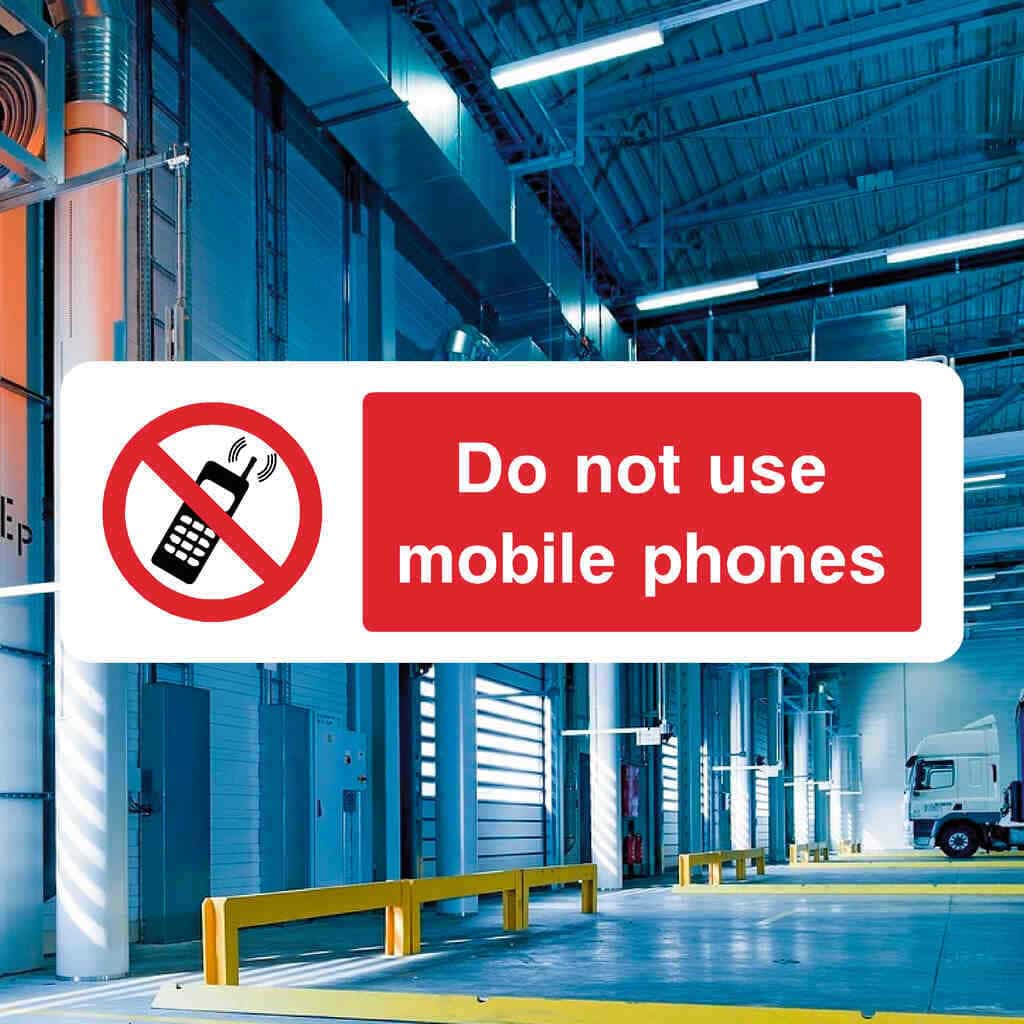 Do Not Use Mobile Phones Sign – Safety Sign – The Safety Sheep Store
