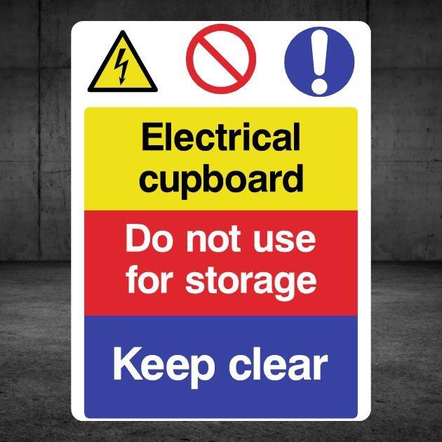 Electrical Cupboard Hazard Warning Sign-The Safety Sheep Store