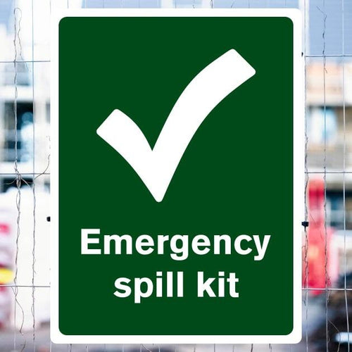 Emergency Spill Kit Sign | Durable Safety Sign UK – The Safety Sheep Store